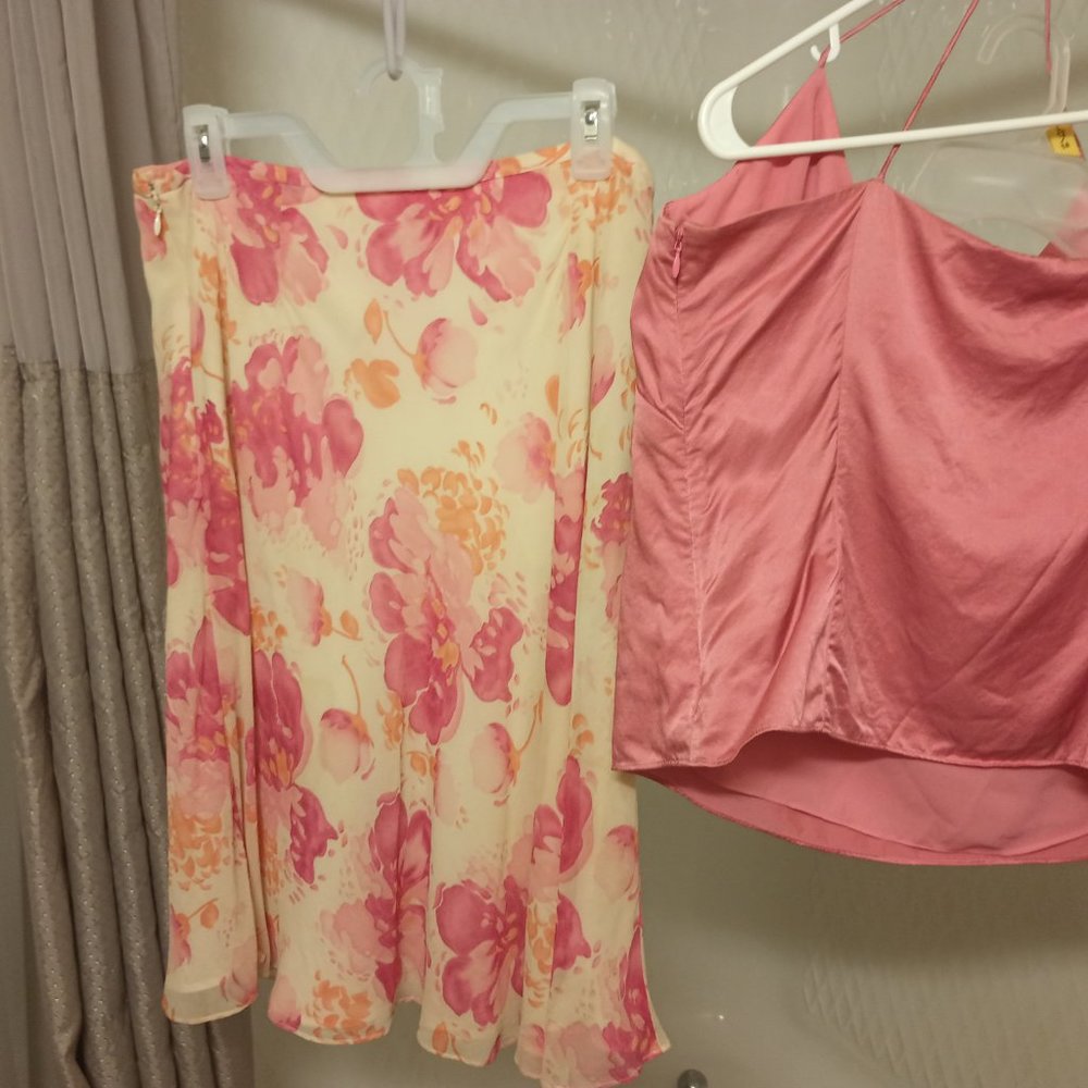 vintage outfit ann taylor/banana republic 100% vintage silk - Picture 11 of 11